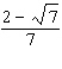 Rationalize the numerator of the expression.   A)    B)    C)    D)    E)   