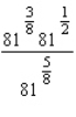 Evaluate the expression.   A)    B) 1 C) 3 D) 9 E)   