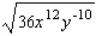 Simplify the expression.(Assume x and y are positive.)  