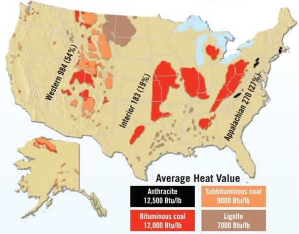  Which state of the following has deposits of anthracite coal? A) Wyoming B) Pennsylvania C) Illinois D) Michigan