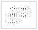 <strong>Which of these statistics BEST describes the relationship in this scatterplot? </strong> A) r = .00 B) r = .50 C) r = -.50 D) r = 1.00