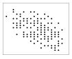 Which of these statistics BEST describes the relationship in this scatterplot?   A)  r = -1.00 B)  r = .10 C)  r = .50 D)  r = -.45