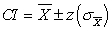 Use the formula   to calculate the 95% confidence interval for a sample with a mean   = 7.00 and a population standard error of the mean   = .50. A)  95% CI = 7.00 ± .98 B)  95% CI = 7.00 ± .83 C)  95% CI = 7.00 ± 1.29 D)  95% CI = 7.00 ± 2.46