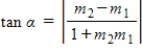 Find the angle α between two nonvertical lines   and   .The angle α satisfies the equation ​   ​ Where   and   are slopes of   and   , respectively. (Assume that   .)  ​   : 5x - 4y = 5   : x + y = 1 ​ Round your answer to one decimal place. ​ A) 83.7º B) 84.7º C) 85.7º D) 86.7º E) 87.7º
