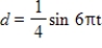 For the simple harmonic motion described by the trigonometric function, find the frequency per second. ​   ​ A)    B)    C)    D)    E)   