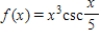 Determine whether the function below is even, odd, or neither. ​   ​ A) Neither B) Odd C) Even