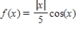 Describe the behavior of the function below as x approaches zero. ​   ​ A) f → +∞ as x → 0. B) f → 1 as x → 0. C) f → 0 as x → 0. D) f → -1 as x → 0. E) f → -∞ as x → 0.
