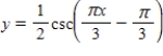 Use a graphing utility to select the graph of the expression below, making sure to show at least two periods. ​ ​   ​ A)    B) ​   C) ​   D) ​   E) ​  