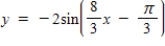 Use a graphing utility to select the graph of the function.Include two full periods.   ​ A)    B)    C) ​   D)    E)   