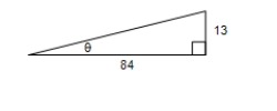 Find the exact values of the six trigonometric functions of the angle θ shown in the figure. (Use the Pythagorean Theorem to find the third side of the triangle.)    A) sin θ =   csc θ =   Cos θ =   Sec θ =   Tan θ =   Cot θ =   ​ B) sin θ =   csc θ =   Cos θ =   Sec θ =   Tan θ =   Cot θ =   ​ C) sin θ =   csc θ =   Cos θ =   Sec θ =   Tan θ =   Cot θ =   ​ D) sin θ =   csc θ =   Cos θ =   Sec θ =   Tan θ =   Cot θ =   ​ E) sin θ =   csc θ =   Cos θ =   Sec θ =   Tan θ =   Cot θ =   ​