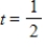 The displacement from equilibrium of an oscillating weight suspended by a spring is given by   , where y is the displacement (in feet)  and t is the time (in seconds) .Find the displacements when   . ​ A)    foot B)    foot C)    foot D)    foot E)    foot