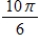 Find the area of the sector of the circle with radius 2 centimeters and central angle   . A) ​   B)    C)    D)    E)   
