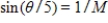 The mach number M of an airplane is the ratio of its speed to the speed of sound.When an airplane travels faster than the speed of sound, the sound waves form a cone behind the airplane (see figure) .The mach number is related to the apex angle θ of the cone by   . ​   ​ Rewrite the equation in terms of θ. ​ A) ​   B) ​   C) ​   D) ​   E)   