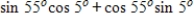 Find the expression as the sine of an angle. ​   ​ A)    B)    C)    D)    E)   
