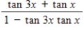 Find the expression as the tangent of an angle. ​   ​ A)    B)    C)    D)    E)   