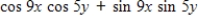 Find the expression as the sine or cosine of an angle. ​   ​ A)    B)    C)    D)    E)   