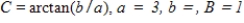 Use the formula   , where   to rewrite the trigonometric expression in the following form. ​   ​   ​ A)    B)    C) 3   D)      E)     