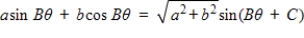Use the formula   , where   , to rewrite the trigonometric expression in the following form. ​   ​   ​ A)      B)      C)      D)      E)   