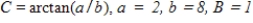 Use the formula   , where   , to rewrite the trigonometric expression in the following form. ​   ​   ​ A) 2   B)      C)      D) 2   E) 8  