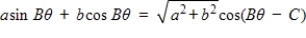 Use the formula   , where   to rewrite the trigonometric expression in the following form. ​   ​   ​ A) 6   B)      C)      D) 13   E) 13  