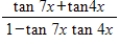 Write the given expression as the tangent of an angle. ​   A)    B)    C)    D)    E)   