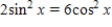 Solve the following equation. ​   ​ A) ​   B) ​   C) ​   D) ​   E) ​  