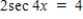 Solve the multiple-angle equation. ​   ​ A)    B) ​   C) ​   D) ​   E) ​  