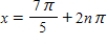 Solve the following equation. ​ Secx - 2 = 0 ​ A) ​   and   , where n is a integer B) ​   and   , where n is a integer C) ​   and   , where n is a integer D) ​   and   , where n is a integer E) ​   and   , where n is a integer