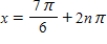Solve the following equation. ​ Secx - 2 = 0 ​ A) ​   and   , where n is a integer B) ​   and   , where n is a integer C) ​   and   , where n is a integer D) ​   and   , where n is a integer E) ​   and   , where n is a integer
