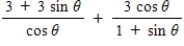 Evaluate the following expression.(θ ≠ π/2 + πn, where n is a whole number)  ​   ​ A) 6 sec θ B) sec 6θ C) - sec θ D) sec θ E) -6 sec θ