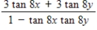 Which of the following expressions is equivalent to   ? (x ≠ πn, y ≠ πn, where n is a whole number)  ​ A)    B)    C)    D)    E)   