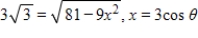 Use the trigonometric substitution to rewrite the algebraic expression as a trigonometric function of θ, where   .Then find sin θ and cos θ. ​   ​ A) ​   B) ​   C) ​   D) ​   E) ​  