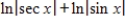 Rewrite the expression as a single logarithm and simplify the result. ​   ​ A)    B)    C)    D)    E)   
