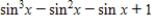 Factor; then use fundamental identities to simplify the expression below and determine which of the following is not equivalent. ​   ​ A) ​   B) ​   C) ​   D) ​   E) ​  