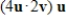 Given vectors   and   determine the quantity indicated below.   A)    B)    C)    D)    E)   