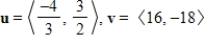 Determine whether u are v and orthogonal, parallel, or neither.   A) neither B) parallel C) orthogonal