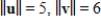 Determine   if   , and   where θ is the angle between u and v.Round answer to two decimal places. A) 21.21 B) 20.49 C) 15.00 D) 18.11 E) 25.98