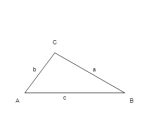 Use the law of Cosines to solve the given triangle.Round your answer to two decimal places. ​   a = 9, b = 5, c = 10 A) A ≈ 29.93°, B ≈ 63.90°, C ≈ 86.18° B) A ≈ 86.18°, B ≈ 29.93°, C ≈ 63.90° C) A ≈ 86.18°, B ≈ 63.90°, C ≈ 29.93° D) A ≈ 63.90°, B ≈ 86.18°, C ≈ 29.93° E) A ≈ 63.90°, B ≈ 29.93°, C ≈ 86.18°