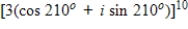 Use DeMoivre's Theorem to find the indicated power of the complex number.Write the result in standard form. ​   A)    B)    C)    D)    E)   
