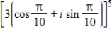 Use DeMoivre's Theorem to find the indicated power of the complex number.Write the result in standard form. ​   ​ A)    B)    C)    D)    E)   