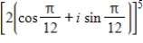 Use DeMoivre's Theorem to find the indicated power of the complex number.Write the result in standard form.(Round your answer to four decimal places.)  ​   ​ A)    B)    C)    D)    E)   