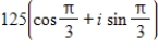 Use DeMoivre's theorem to find the indicated roots of the complex number. ​ Cube roots of   ​ A)    ​ B)    ​ C)    ​ D)    ​ E)   