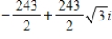 <strong>Find the fifth roots of the following complex number.Express the root(s) in trigonometric form. </strong> A)-3 B) C) D) E)