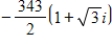Use DeMoivre's theorem to find the indicated roots of the complex number. ​ Cube roots of   ​ A)    ​ B)    C)    ​ D)    ​ E)   