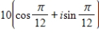 Find the standard form of the complex number   .Round values to the nearest hundredth. ​ A) 9.66 - 2.59i B) ​8.66 + 5i C) ​-9.66 - 2.59i D) ​-8.66 - 5i E) ​9.66 + 2.59i