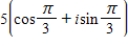 Use a graphing utility to represent the complex number in standard form.Round your answer to 4 decimal places. ​   ​ A) 4.3301 + 2.5i B) 2.5 + 4.3301i C) 2.5 - 4.3301i D) 4.3301 - 2.5i E) None of the above