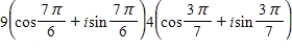 Multiply the complex numbers.Write the answer in trigonometric form. ​   ​ A)    B)    C) ​   D) ​   E) ​  