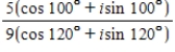 Divide the complex numbers below and leave the result in trigonometric form.   ​ A)    B) ​   C) ​   D) ​   E) ​  