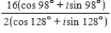 Perform the operation and leave the result in trigonometric form. ​   ​ A)    B) ​   C) ​   D) ​   E) ​  