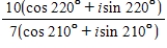 Divide the complex numbers below and leave the result in trigonometric form.   A)    B) ​   C) ​   D) ​   E) ​  